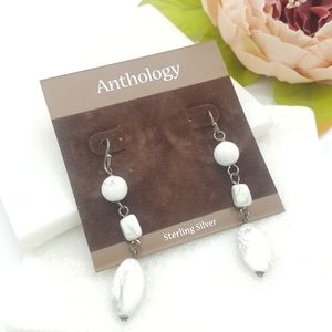 ✔️Anthology Sterling Silver Genuine Stone Earrings